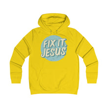 Load image into Gallery viewer, Fix It, Jesus Girlie College Hoodie