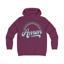 Load image into Gallery viewer, Amen (Purple) Girlie College Hoodie