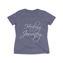 Load image into Gallery viewer, Healing is a Journey Women's Heather Wicking Tee