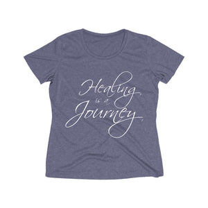 Healing is a Journey Women's Heather Wicking Tee