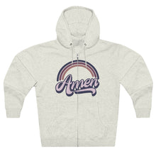 Load image into Gallery viewer, Amen (purple)Unisex Premium Full Zip Hoodie