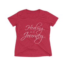 Load image into Gallery viewer, Healing is a Journey Women's Heather Wicking Tee