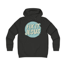 Load image into Gallery viewer, Fix It, Jesus Girlie College Hoodie