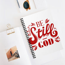 Load image into Gallery viewer, Be Still Spiral Notebook - Ruled Line