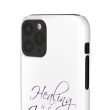 Load image into Gallery viewer, Healing is a Journey Snap Cases