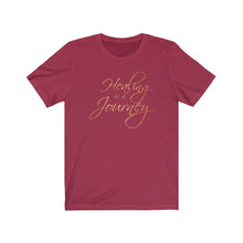 Load image into Gallery viewer, Healing is a Journey (Gold Lettering) Unisex Jersey Short Sleeve Tee