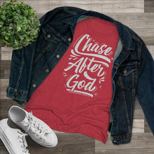 Load image into Gallery viewer, Chase After God Women's Triblend Tee