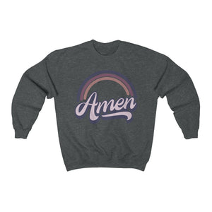 Amen (Purple) Unisex Heavy Blend™ Crewneck Sweatshirt