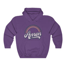 Load image into Gallery viewer, Amen (Purple) Unisex Heavy Blend™ Hooded Sweatshirt