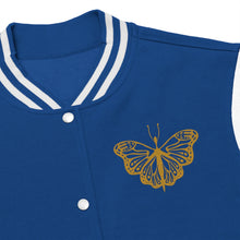 Load image into Gallery viewer, Butterfly (Gold) Women&#39;s Varsity Jacket
