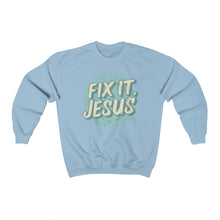 Load image into Gallery viewer, Fix It, Jesus Unisex Heavy Blend™ Crewneck Sweatshirt
