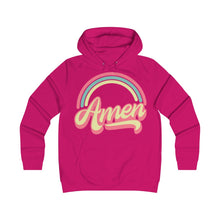 Load image into Gallery viewer, Amen (Tri Color) Girlie College Hoodie
