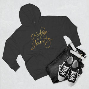 Healing is a Journey (Gold Lettering) Unisex Premium Pullover Hoodie