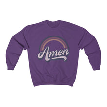 Load image into Gallery viewer, Amen (Purple) Unisex Heavy Blend™ Crewneck Sweatshirt
