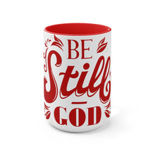 Load image into Gallery viewer, Be Still (Red) Accent Mug
