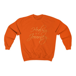 Healing is a Journey (Gold Lettering) Unisex Heavy Blend™ Crewneck Sweatshirt
