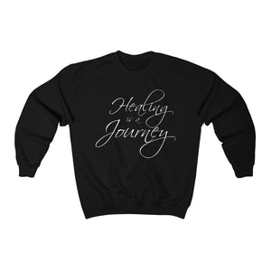 Healing is a Journey (White Lettering) Unisex Heavy Blend™ Crewneck Sweatshirt