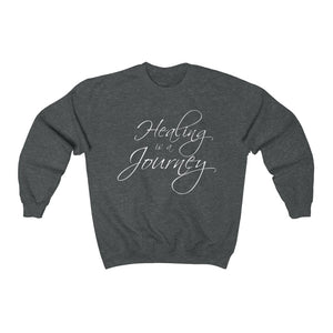 Healing is a Journey (White Lettering) Unisex Heavy Blend™ Crewneck Sweatshirt
