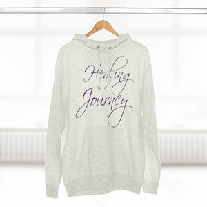 Healing is a Journey (Purple Lettering) Unisex Premium Pullover Hoodie