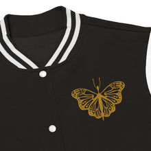 Load image into Gallery viewer, Butterfly (Gold) Women&#39;s Varsity Jacket
