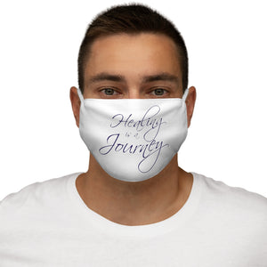 Healing is a Journey (Purple) Snug-Fit Polyester Face Mask