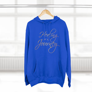 Healing is a Journey (Gold Lettering) Unisex Premium Pullover Hoodie