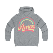 Load image into Gallery viewer, Amen (Tri Color) Girlie College Hoodie

