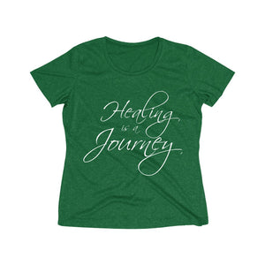 Healing is a Journey Women's Heather Wicking Tee