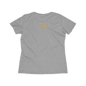 Healing is a Journey (Gold Lettering) Women's Heather Wicking Tee