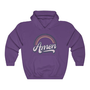 Amen (Purple) Unisex Heavy Blend™ Hooded Sweatshirt